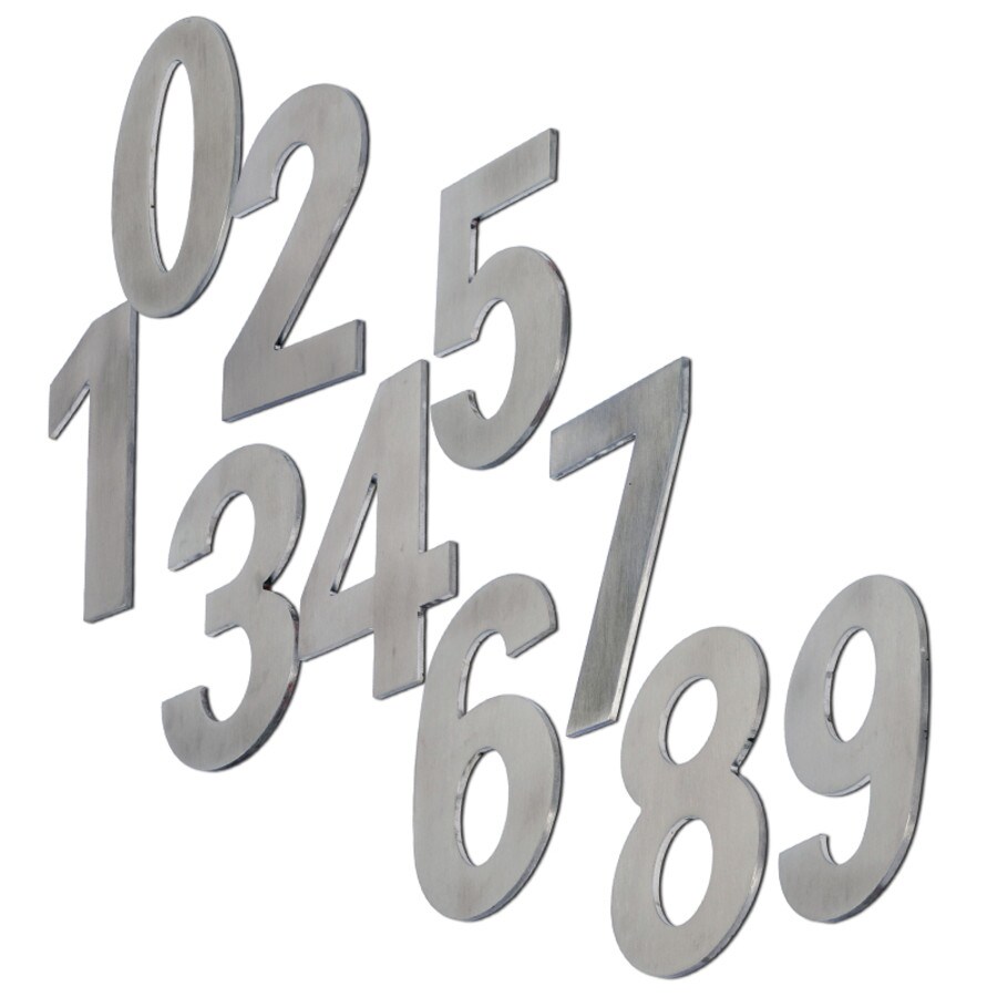 stainless steel door numbers